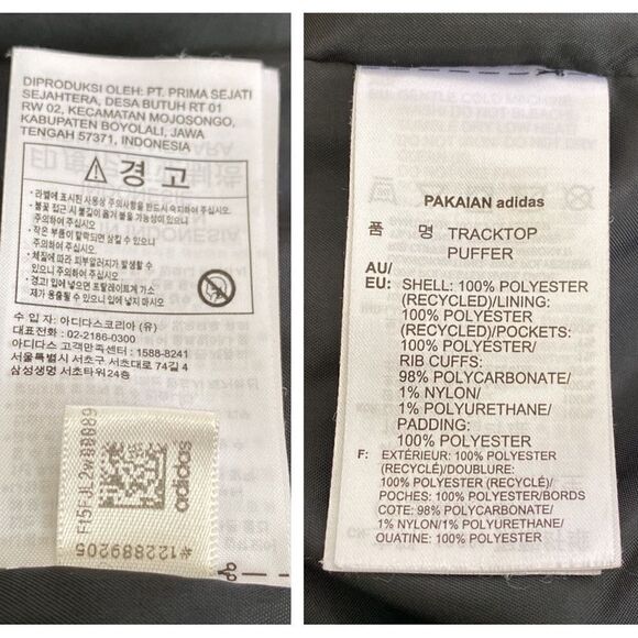 🎉HOST PICK🎉 Adidas Originals Tracktop Puffer Jacket Black - Picture 14 of 15